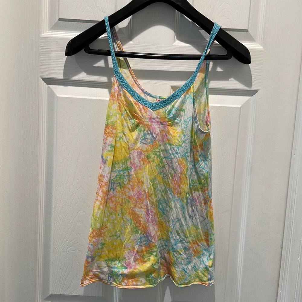 Rainbow Free People Tank Size M